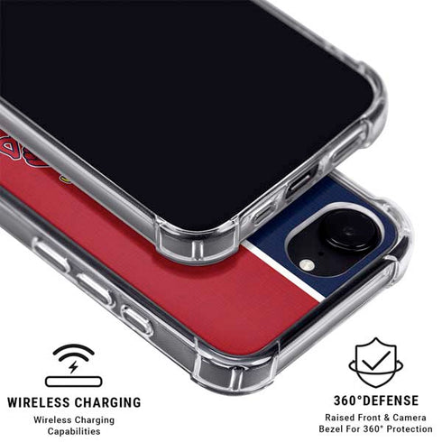 MLB St. Louis Cardinals Split iPhone 16e Clear Case